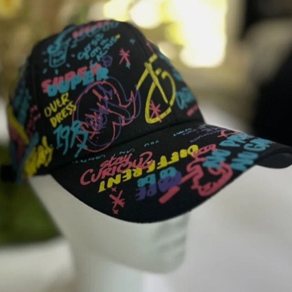 Graffiti Hiphop Hipster Baseball Cap, Cool Baseball Cap